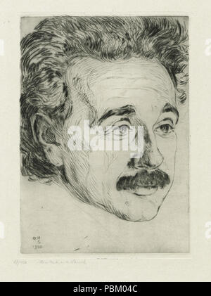 756 Hermann Struck Bildnis Albert Einstein 1920 Stock Photo