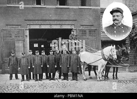 768 Horse drawn fire engine in Brooklyn -by Stock Photo