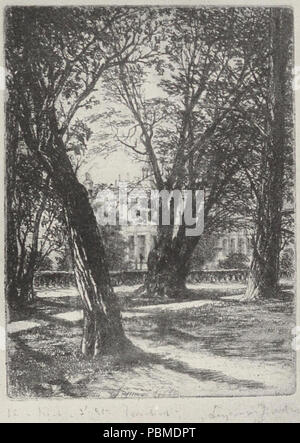 857 Kensington Gardens - Small Plate, Sir Francis Seymour Haden Stock Photo