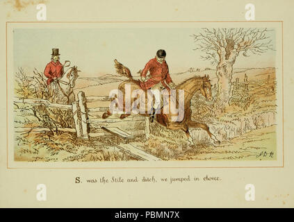 ABC of fox hunting (Plate 19) Stock Photo