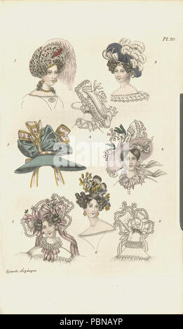 981 Magasin för konst, nyheter och moder 1829, illustration nr 4 Stock ...