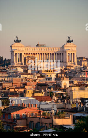 The Monumento Nazionale a Vittorio Emanuele II in Rome, Italy in