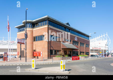 Sunderland A.F.C Headquarters & Stadium of Light, Stadium Way, Sheepfolds, Sunderland, Tyne and Wear, England, United Kingdom Stock Photo