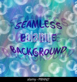 Bubbles Seamless Background Stock Vector