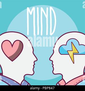 Human minds concept Stock Vector