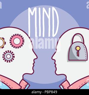 Human minds concept Stock Vector
