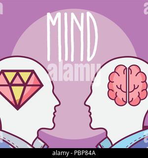 Human minds concept Stock Vector