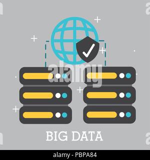 big data concept Stock Vector