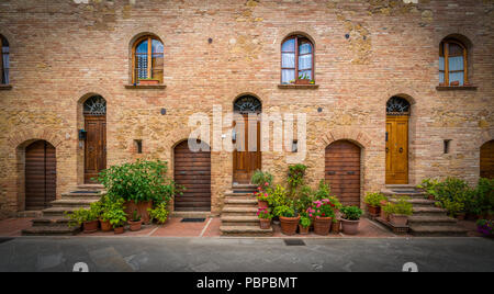 Pienza, Province of Siena, Tuscany, Italy. Stock Photo