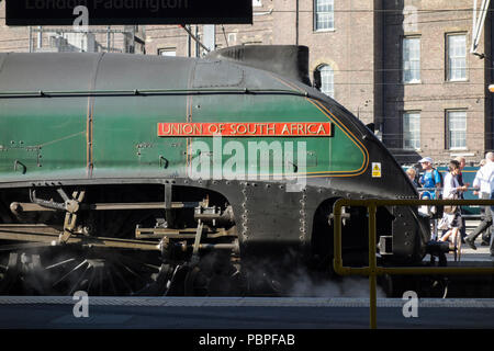 Union of South Africa steam locomotive at Paddington station, London, UK Stock Photo