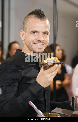 Spanish chef Dabiz Munoz presents new Magnum Campaign at the Eurobuilding Hotel in Madrid, Spain  Featuring: Dabiz Munoz Where: Madrid, Spain When: 28 Jun 2018 Credit: Oscar Gonzalez/WENN.com Stock Photo