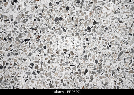Terrazzo polished stone floor and wall pattern and color surface marble and granite stone, material for decoration background texture, interior design Stock Photo