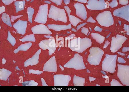 Terrazzo polished stone floor and wall pattern and color surface marble and granite stone, material for decoration background texture, interior design Stock Photo