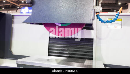 high precision horizontal grinding CNC machine;side view Stock Photo