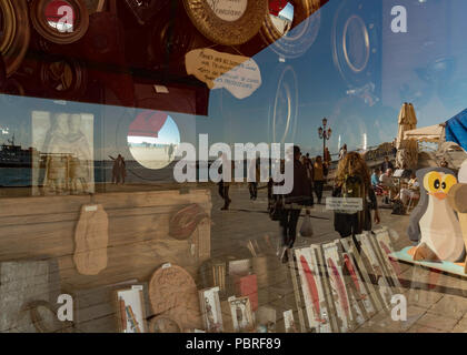 The view in the reflection told the story well in Venice Stock Photo