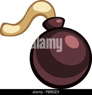 Cartoon vector bomb icon Stock Vector