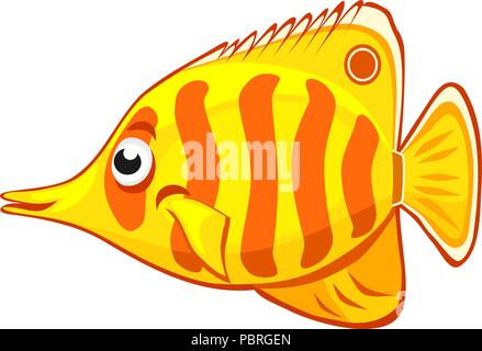 Cartoon vector butterfly fish Stock Vector