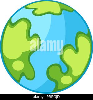 Cartoon vector planet earth Stock Vector