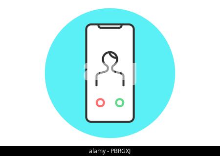 Icon abstract smartphone Stock Vector