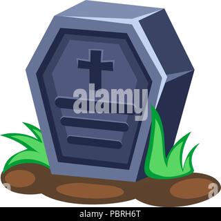 Cartoon vector tombstone Stock Vector