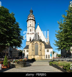 St. Thomas Church, Leipzig, Saxony, Germany Stock Photo