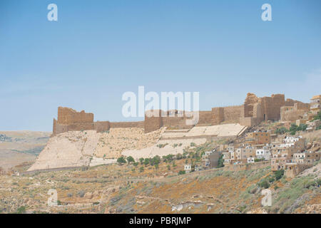 Crusader castle Kerak, Jordan Stock Photo