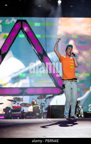 Bastille performing live on the 1st day of Rock in Rio Lisboa 2018 ...