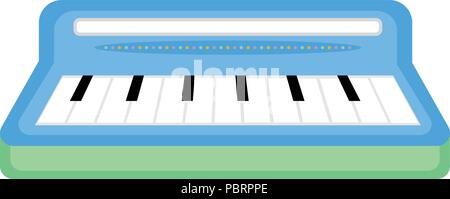 Isolated keyboard toy icon Stock Vector