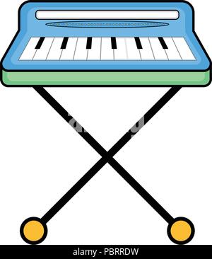 Isolated keyboard toy icon Stock Vector