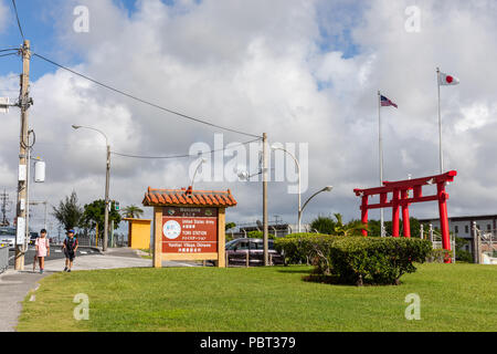 Torii Station, US Army Garrison Okinawa; Yomitan, Okinawa Prefecture, Japan Stock Photo