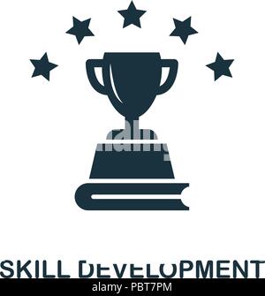 Skill Development creative icon. Simple element illustration. Skill Development concept symbol design from online education collection. Can be used fo Stock Vector