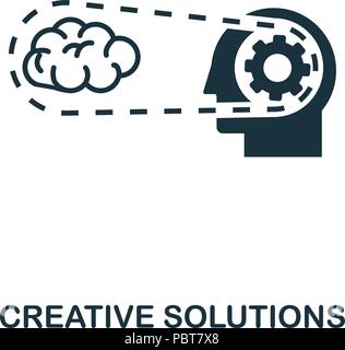 Creative Solutions creative icon. Simple element illustration. Creative Solutions concept symbol design from online education collection. Can be used  Stock Vector