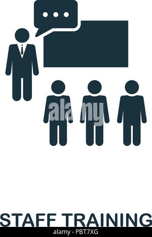 Staff Training creative icon. Simple element illustration. Staff Training concept symbol design from online education collection. Can be used for web, Stock Vector