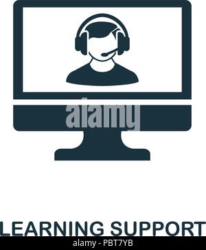 Learning Support creative icon. Simple element illustration. Learning Support concept symbol design from online education collection. Can be used for  Stock Vector