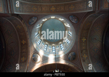 HELSINKI, FINLAND - JULY 26, 2014: Interior of the Uspenski Cathedral, an Eastern Orthodox cathedral in Helsinki, Finland, dedicated to the Dormition  Stock Photo