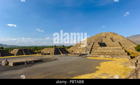 Pyramid of the Moon is the second largest pyramid in Teotihuacan, Mexico Stock Photo