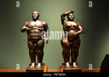 Bogota, Colombia, ; july 24 2017: Beautiful sculptures made by Fernando Botero Stock Photo