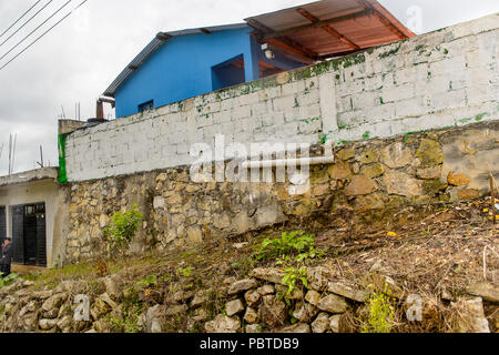 Architrecture and nature of the One of the maya villages in Chiapas state of Mexico. Stock Photo