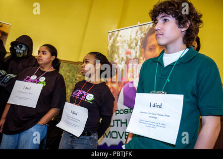 Miami Florida,Leadership Training Conference,Drug Free Youth In Town DFYIT club,anti-addiction program nonprofit organization,student students pupil t Stock Photo