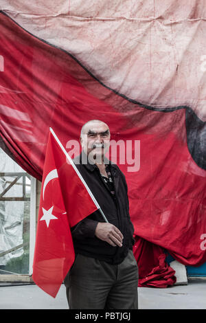 ESKISEHIR, TURKEY - MAY 1, 2014: May 1 Celebrated at Taksim Square Film Plateau in Eskişehir Stock Photo