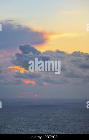 Dramatic sky after storm in Lefkada Stock Photo