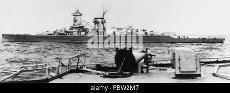 Admiral Scheer at sea c. 1935. Stock Photo