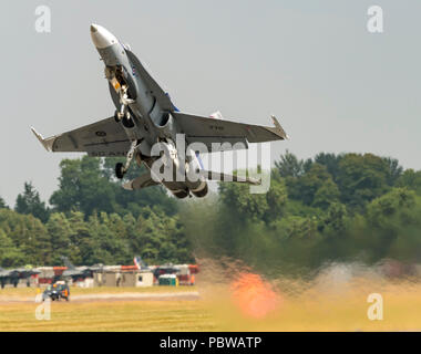 McDonnell Douglas CF-188A Hornet, Norad Livery, 3 Wing, Royal Canadian Air Force, Stock Photo