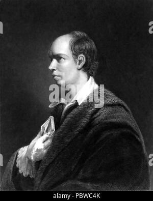 OLIVER GOLDSMITH (1728-1774) Irish novelist and poet, after an painting by Joshua Reynolds about 1770 Stock Photo