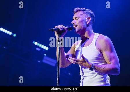 San Diego, California, USA. 30th July, 2018. NICK HEXUM of 311 performs at Mattress Firm Amphitheatre in Chula Vista, California on July 29, 2018 Credit: Marissa Carter/ZUMA Wire/Alamy Live News Stock Photo