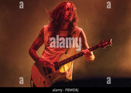 San Diego, California, USA. 30th July, 2018. TIM MAHONEY of 311 performs at Mattress Firm Amphitheatre in Chula Vista, California on July 29, 2018 Credit: Marissa Carter/ZUMA Wire/Alamy Live News Stock Photo