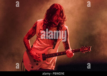 San Diego, California, USA. 30th July, 2018. TIM MAHONEY of 311 performs at Mattress Firm Amphitheatre in Chula Vista, California on July 29, 2018 Credit: Marissa Carter/ZUMA Wire/Alamy Live News Stock Photo