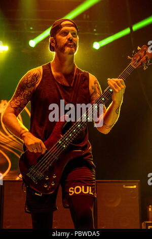 San Diego, California, USA. 29th July, 2018. P-NUT of 311 performs at Mattress Firm Amphitheatre in Chula Vista, California on July 29, 2018 Credit: Marissa Carter/ZUMA Wire/Alamy Live News Stock Photo