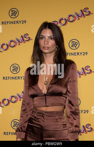 CHICAGO - JUL 25: Model Emily Ratajkowski attends Refinery29’s '29Rooms: Turn it Into Art,” on July 25, 2018 in Chicago, Illinois. Stock Photo
