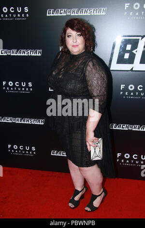 New York, NY, USA. 30th July, 2018. Ashlie Atkinson at 'BlacKkKlansman' New York Premiere at at Brooklyn Academy of Music on July 30, 2018 in New York City. Credit: Diego Corredor/Media Punch/Alamy Live News Stock Photo